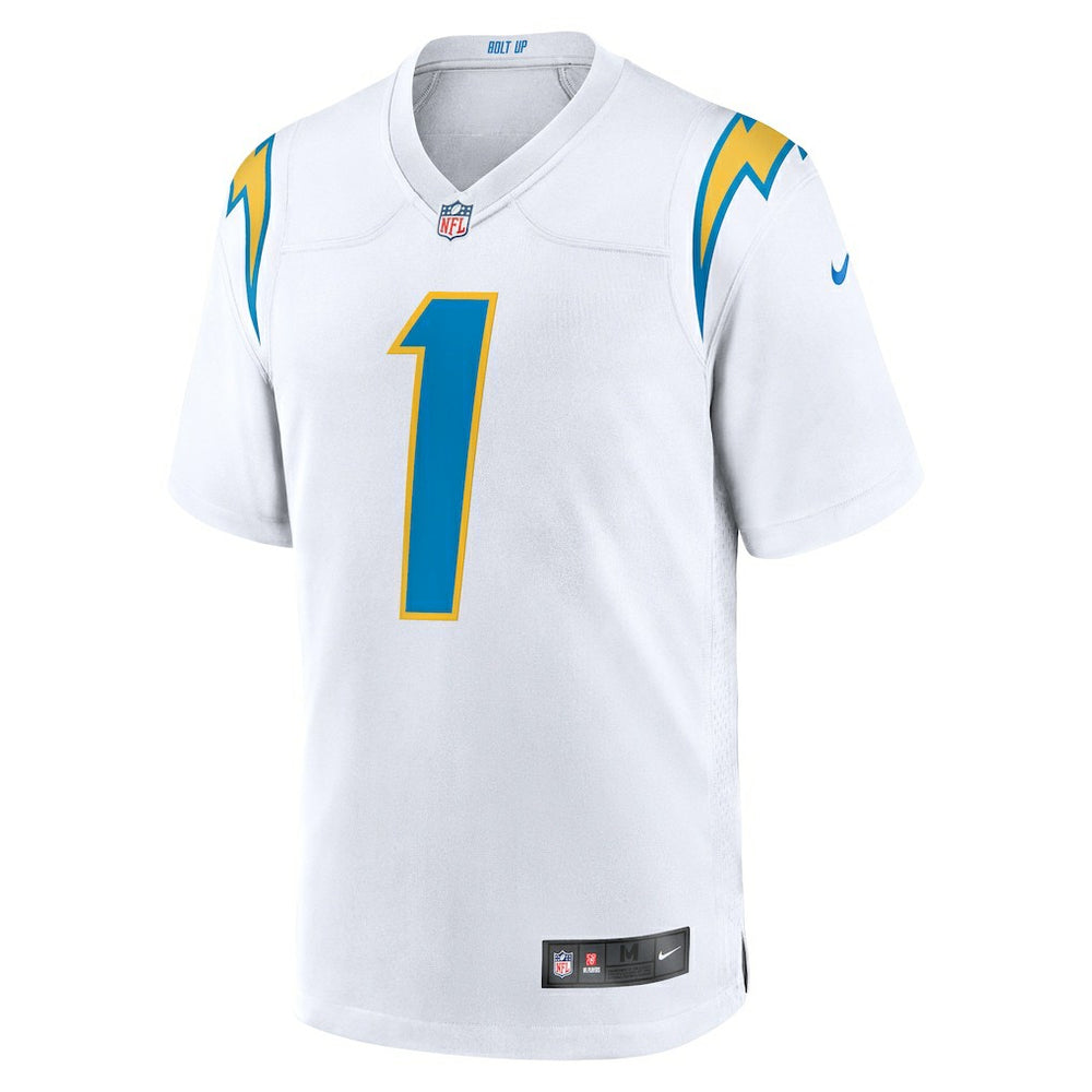 Quentin Johnston Los Angeles Chargers Away Game Jersey - White - Nike