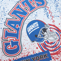 New York Giants Big & Tall Allover Print T-Shirt - White - Mitchell & Ness
