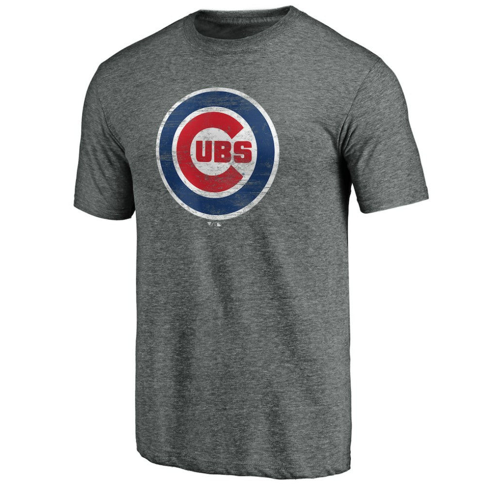 Chicago Cubs Official Logo Tri-Blend T-Shirt Near Me