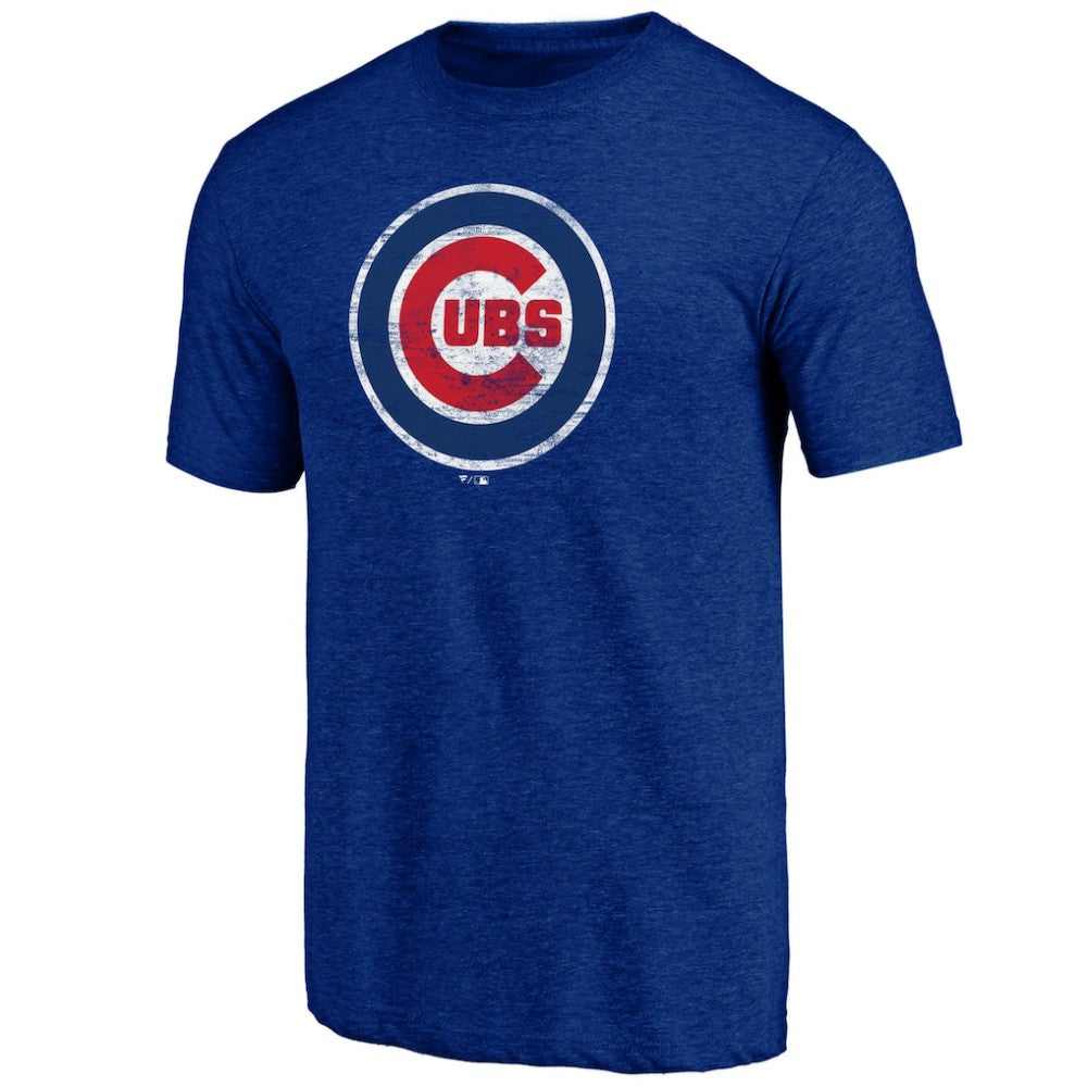 Chicago Cubs Official Logo Tri-Blend T-Shirt Discount