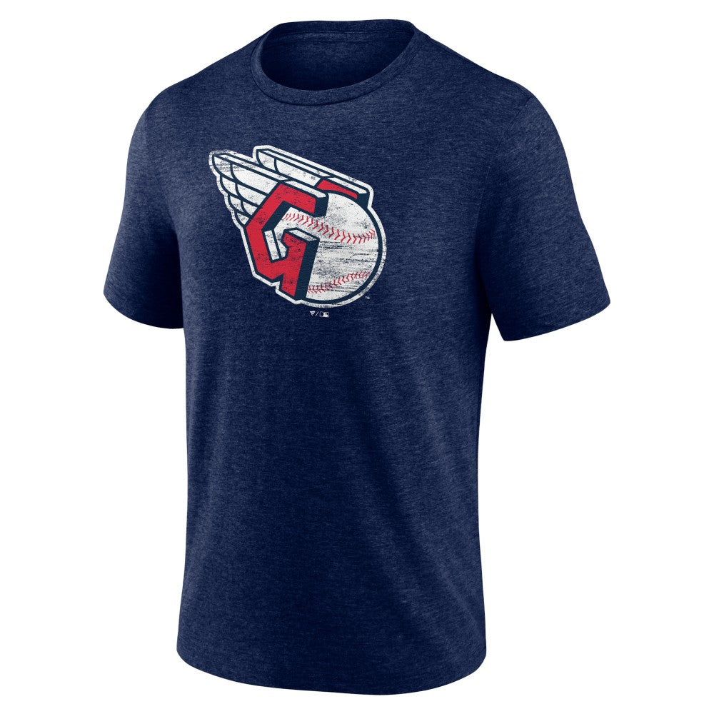 Cleveland Guardians Official Logo Tri-Blend T-Shirt Discount