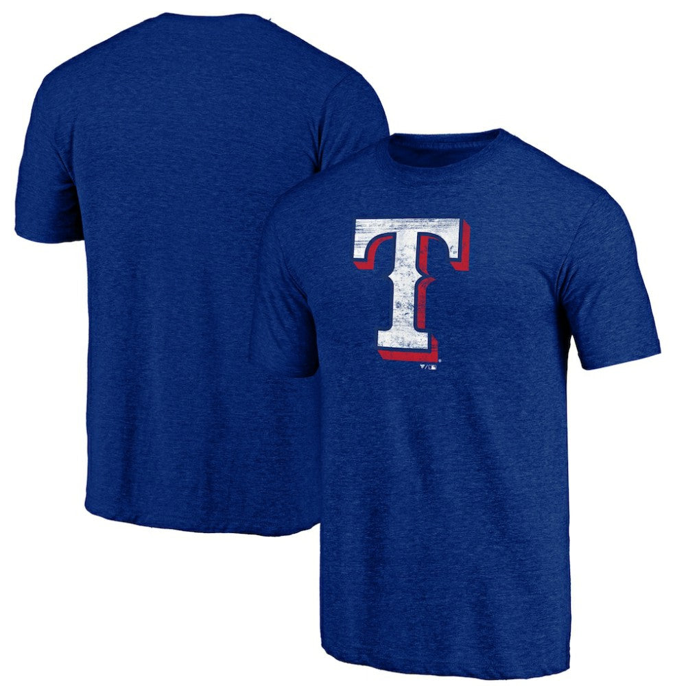 Texas Rangers Official Logo Tri-Blend T-Shirt Near Me