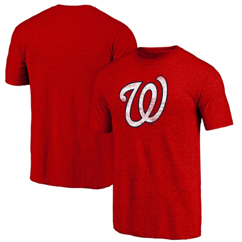 Washington Nationals Official Logo Tri-Blend T-Shirt Discount