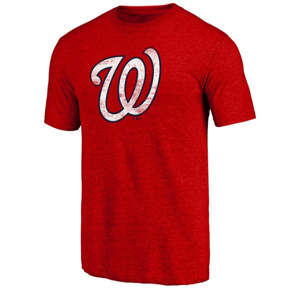 Washington Nationals Official Logo Tri-Blend T-Shirt Discount