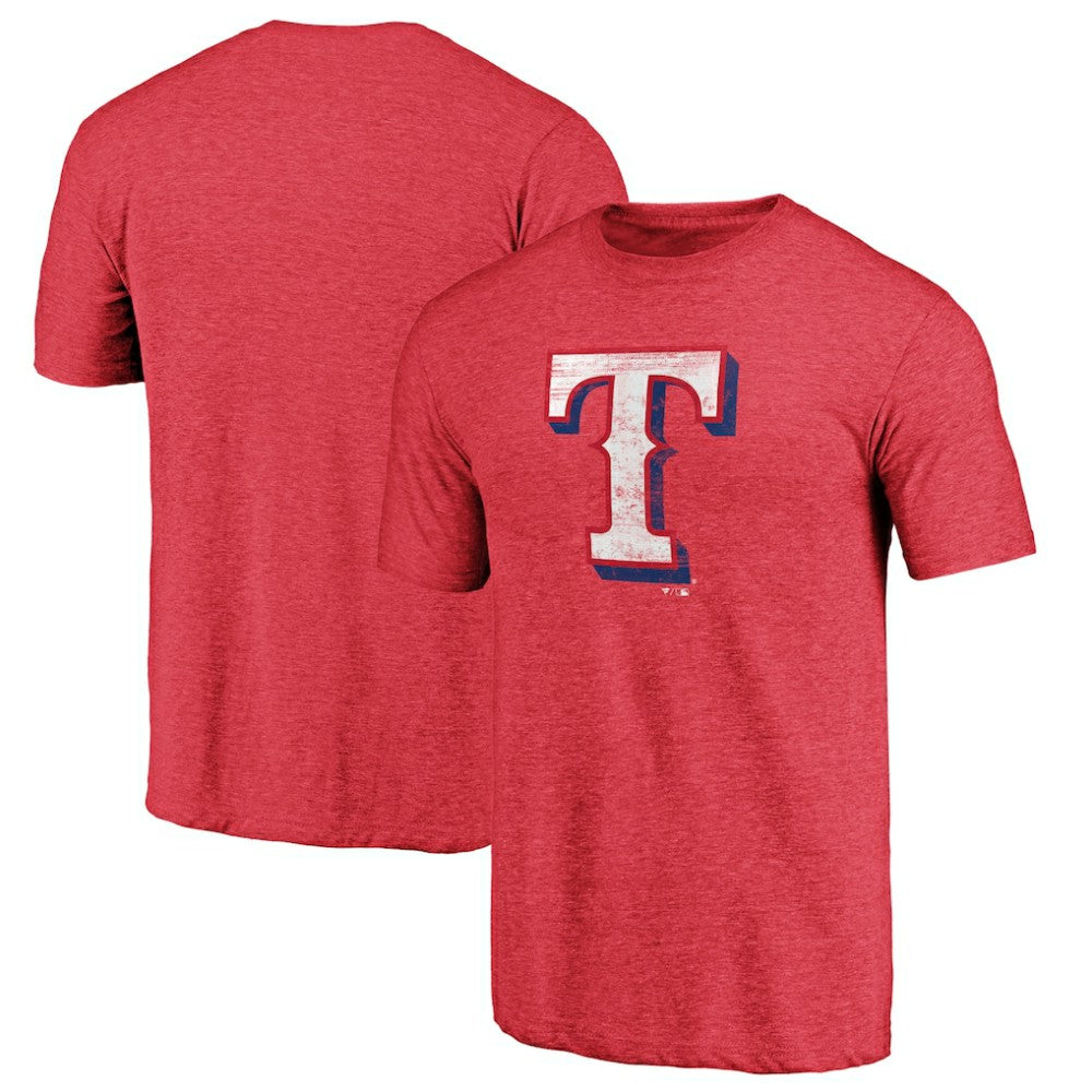 Texas Rangers Official Logo Tri-Blend T-Shirt for sale