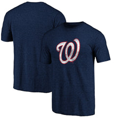 Washington Nationals Official Logo Tri-Blend T-Shirt Discount