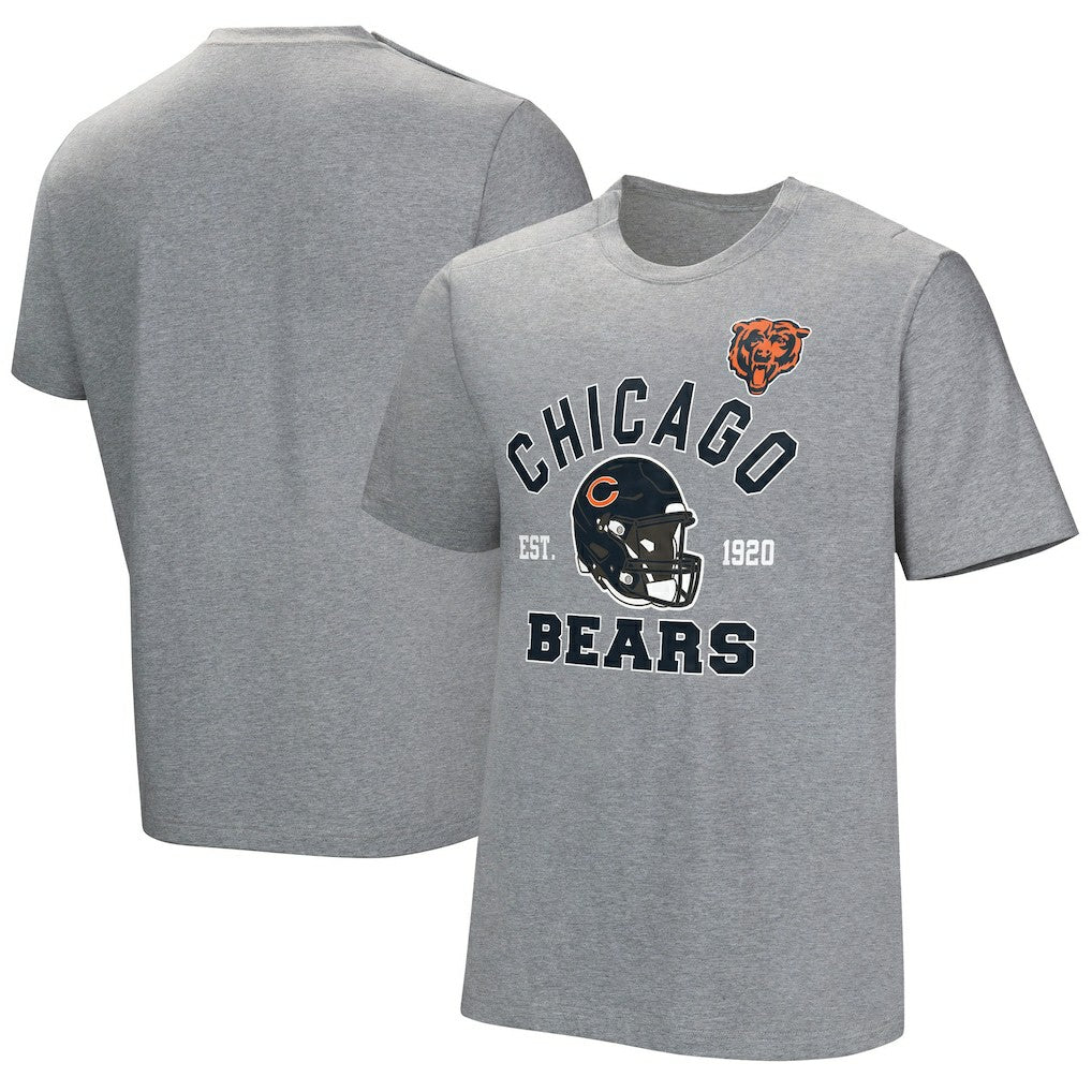 Chicago Bears Tackle Adaptive T-Shirt - Gray - NFL