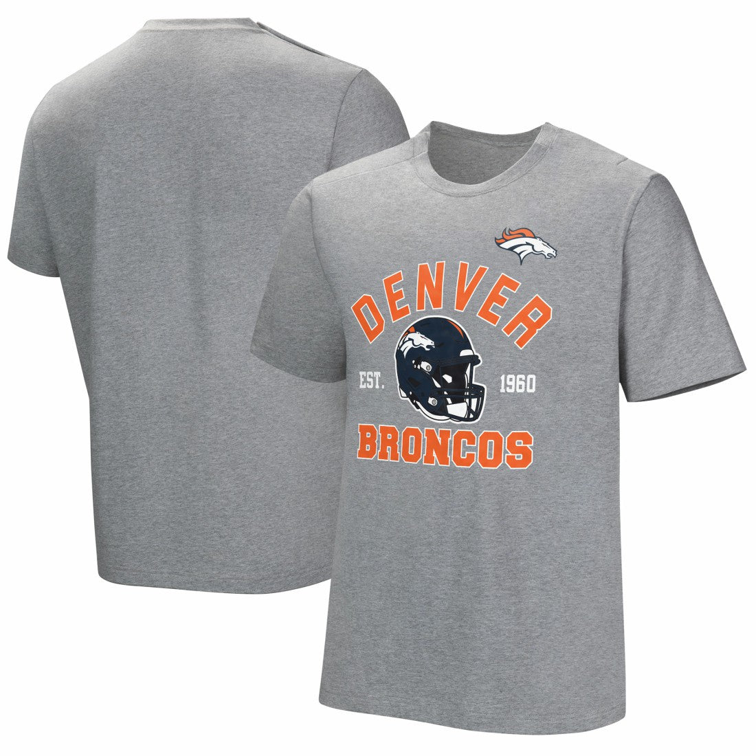 Denver Broncos Tackle Adaptive T-Shirt - Gray - NFL