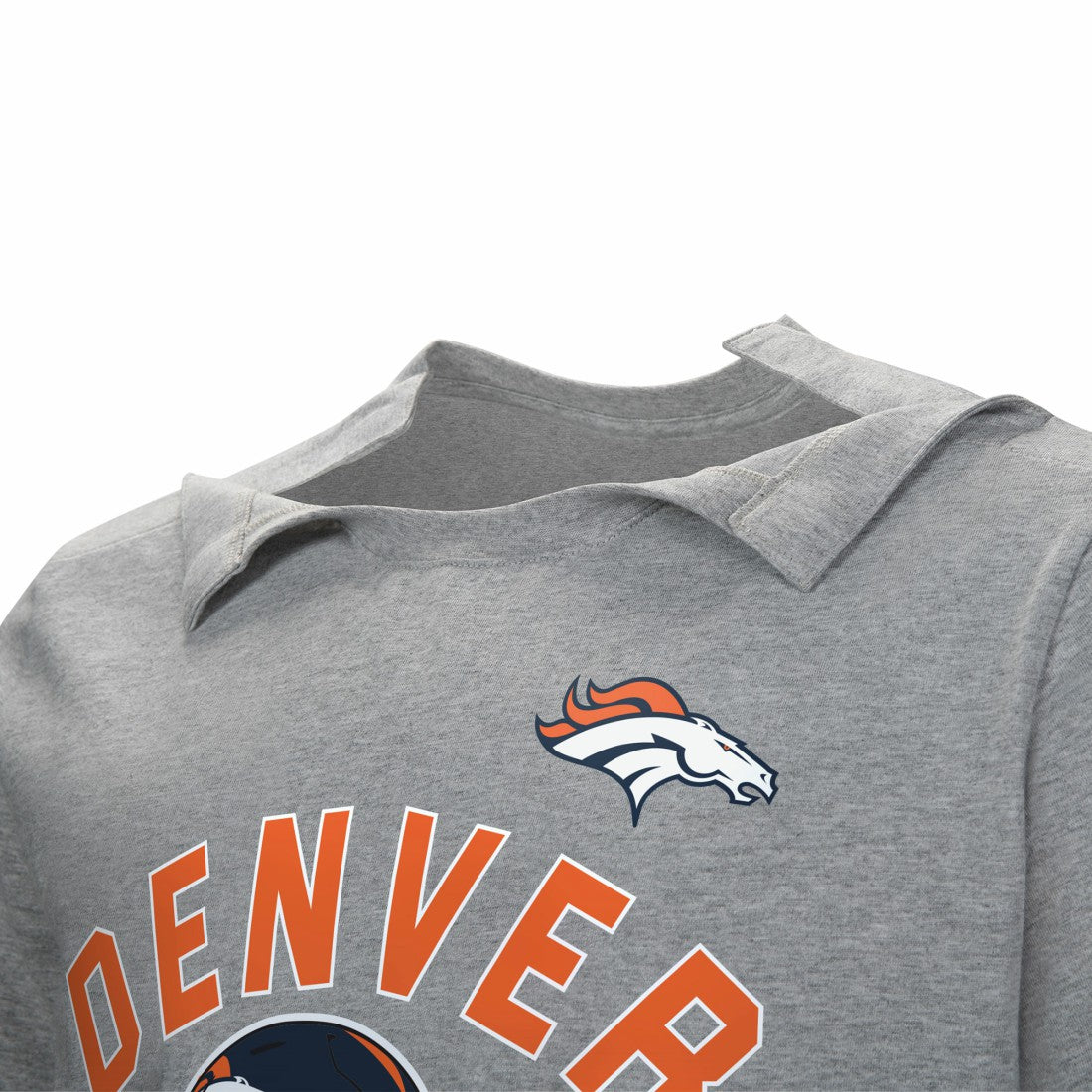 Denver Broncos Tackle Adaptive T-Shirt - Gray - NFL