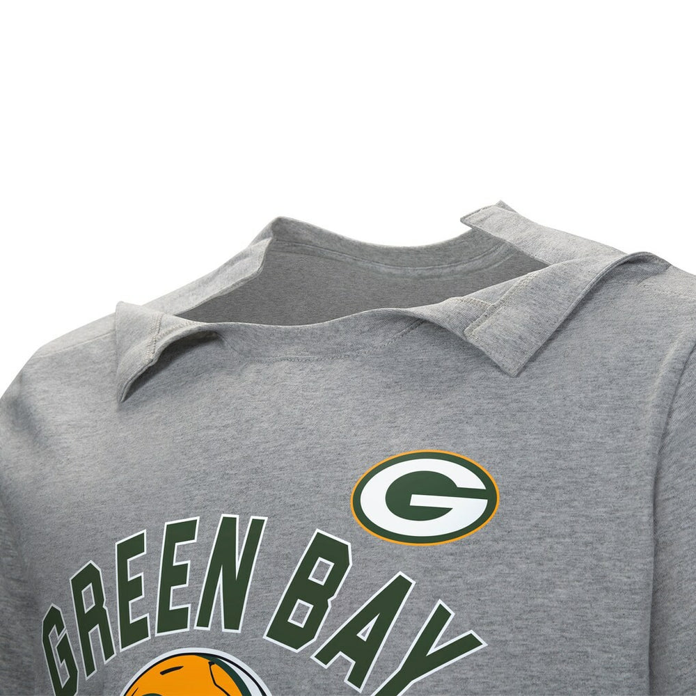 Green Bay Packers Tackle Adaptive T-Shirt - Gray - NFL