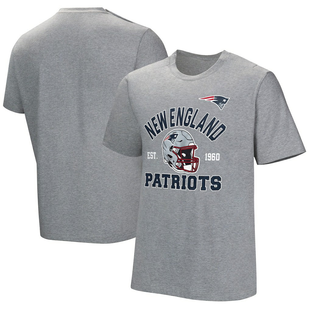 New England Patriots Tackle Adaptive T-Shirt - Gray - NFL