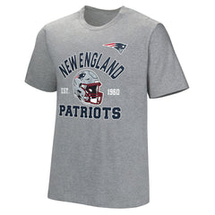 New England Patriots Tackle Adaptive T-Shirt - Gray - NFL
