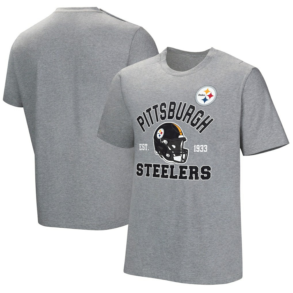 Pittsburgh Steelers Tackle Adaptive T-Shirt - Gray - NFL