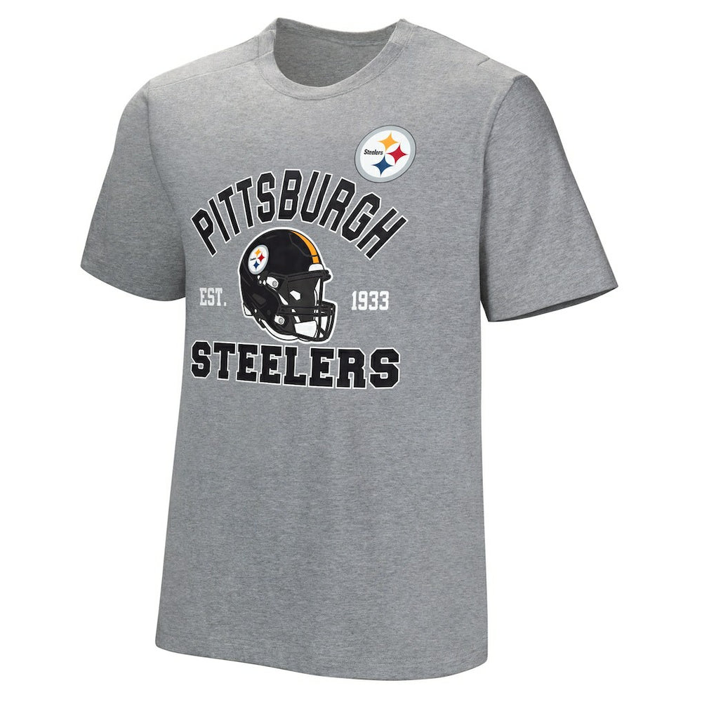Pittsburgh Steelers Tackle Adaptive T-Shirt - Gray - NFL