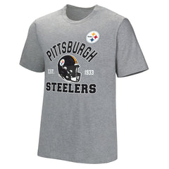 Pittsburgh Steelers Tackle Adaptive T-Shirt - Gray - NFL