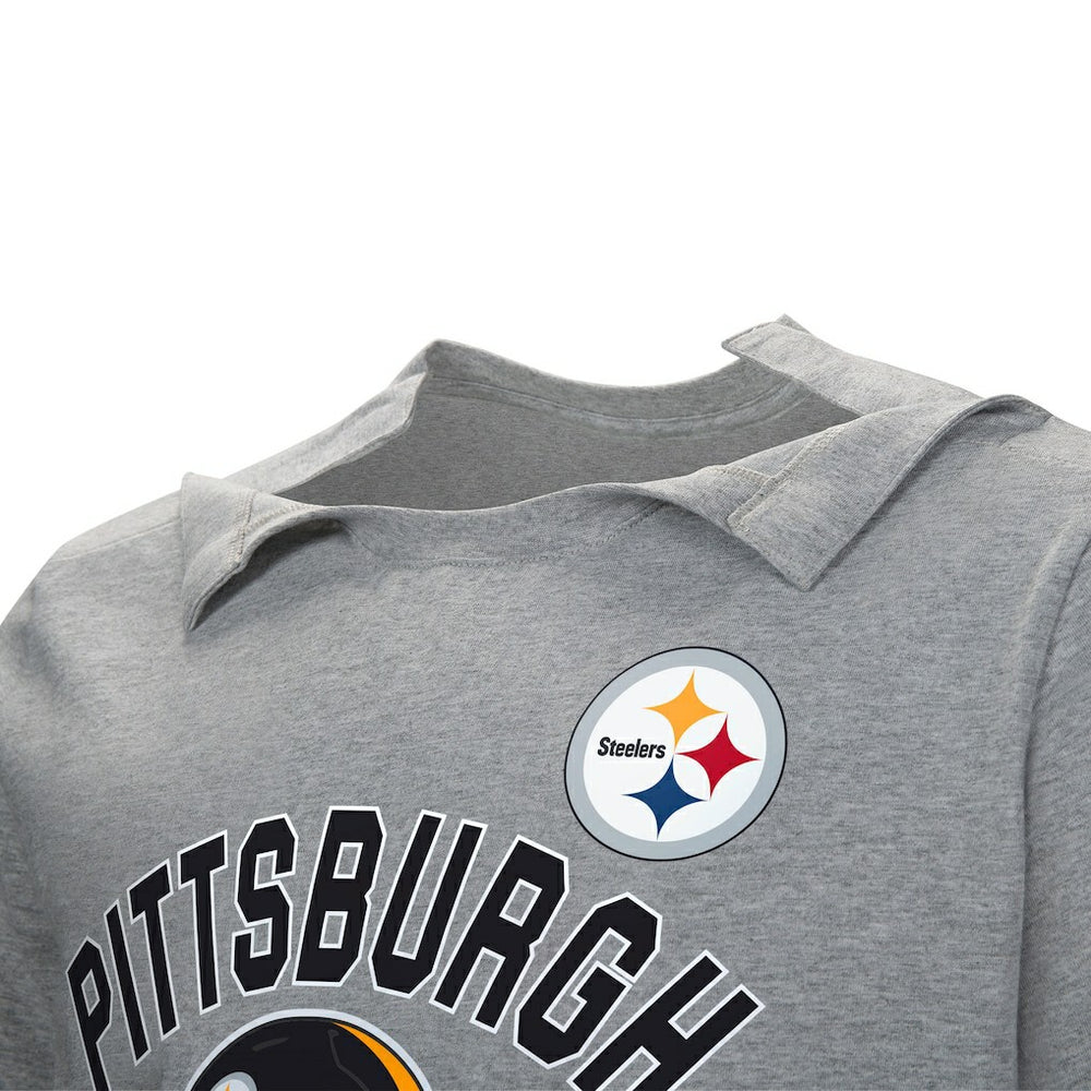 Pittsburgh Steelers Tackle Adaptive T-Shirt - Gray - NFL