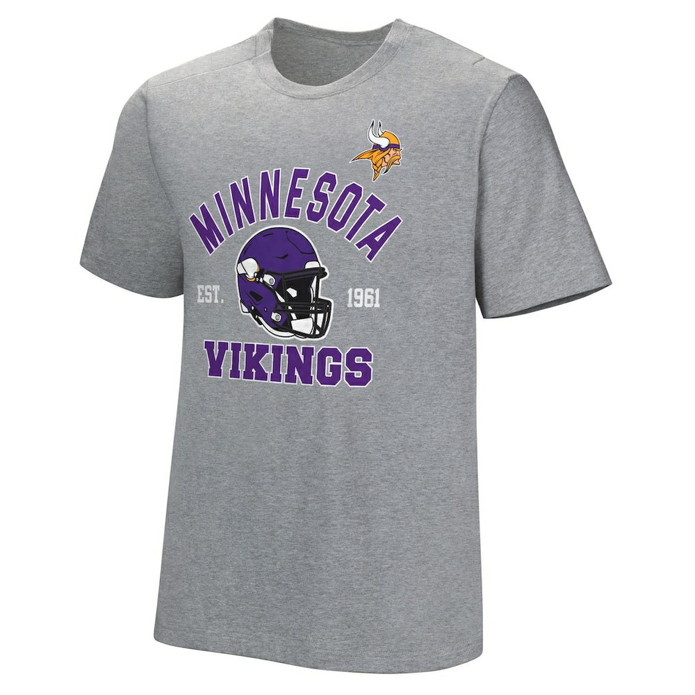 Minnesota Vikings Tackle Adaptive T-Shirt - Gray - NFL