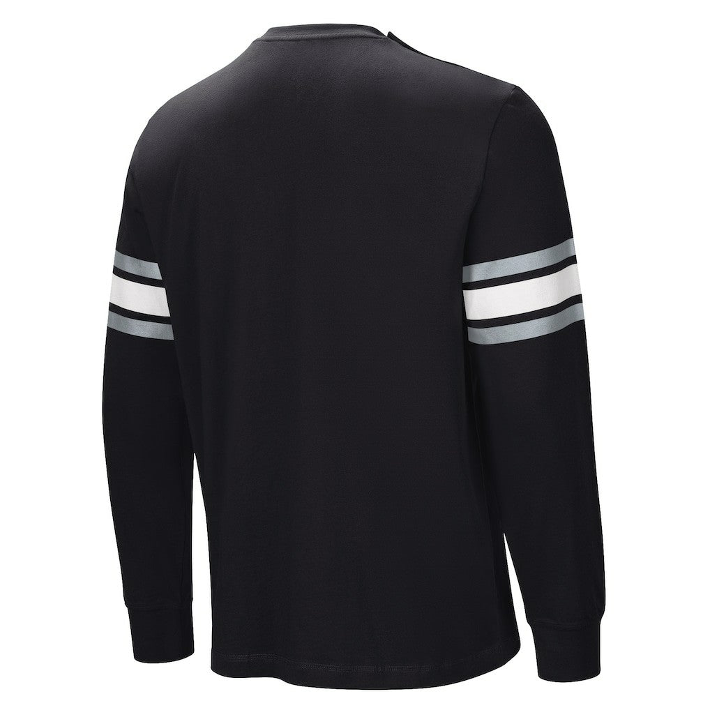 Las Vegas Raiders Hands Off Long Sleeve Adaptive T-Shirt - Black - NFL