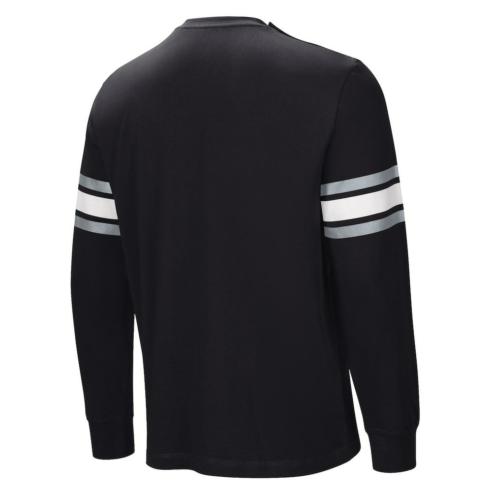 Las Vegas Raiders Hands Off Long Sleeve Adaptive T-Shirt - Black - NFL