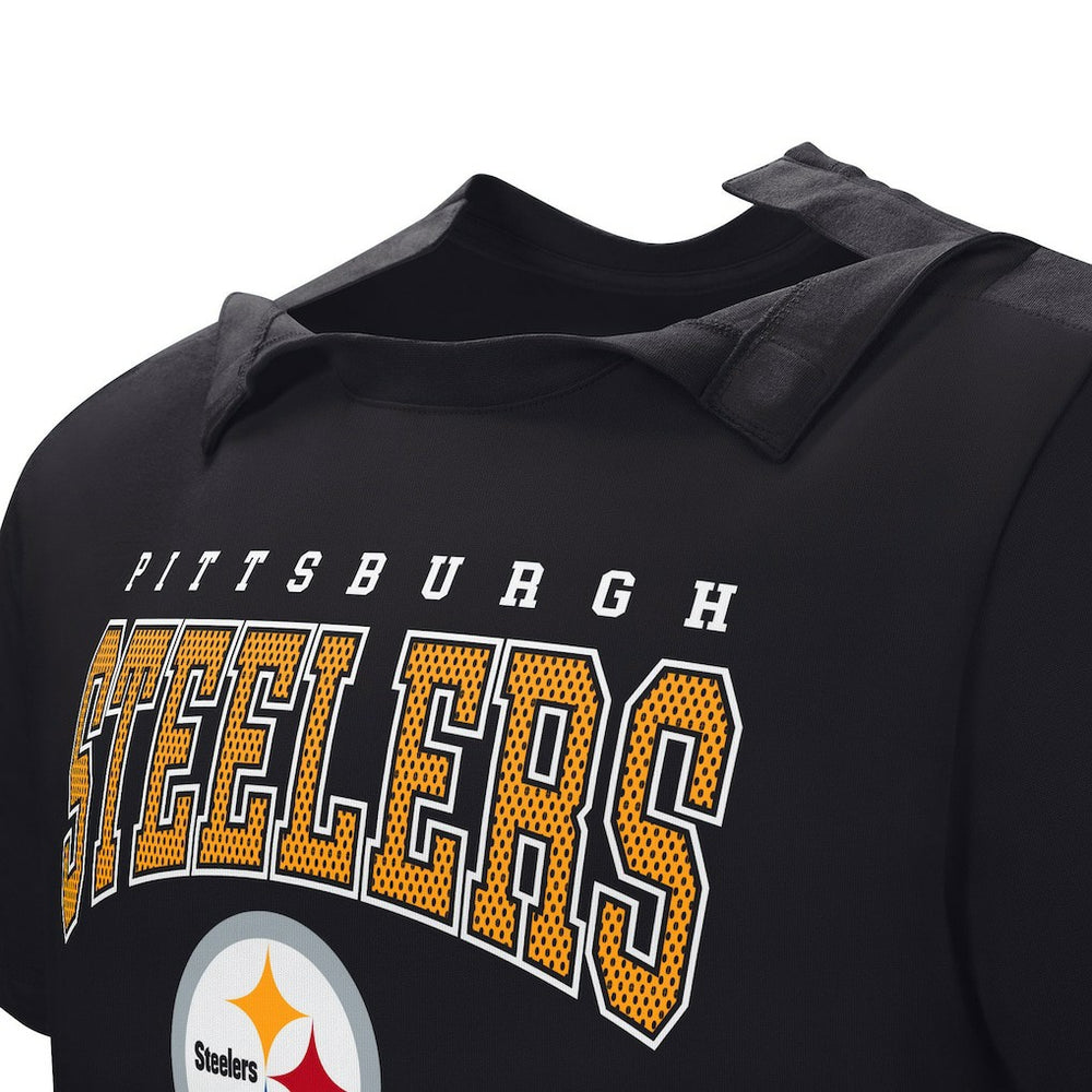 Pittsburgh Steelers Home Team Adaptive T-Shirt - Black - NFL