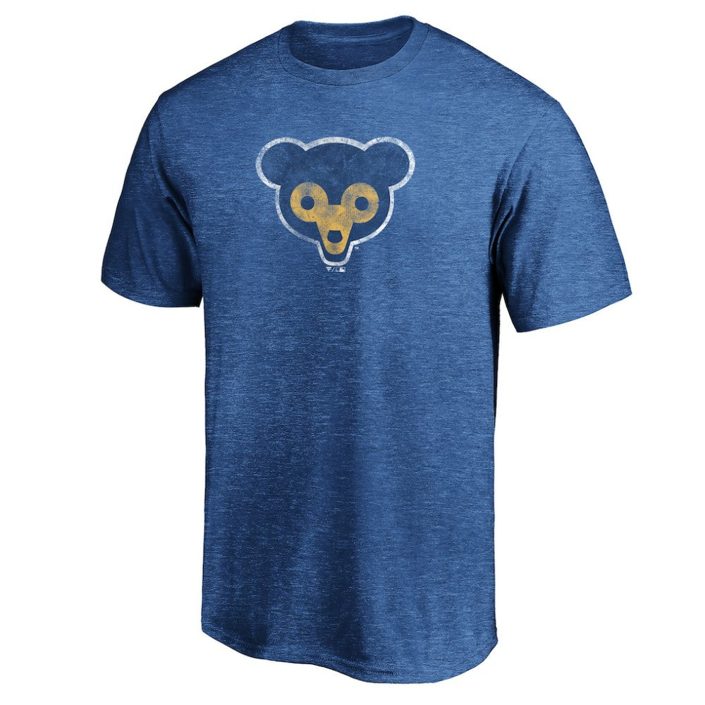 Chicago Cubs Cooperstown Collection Throwback Logo Tri-Blend T-Shirt Sale