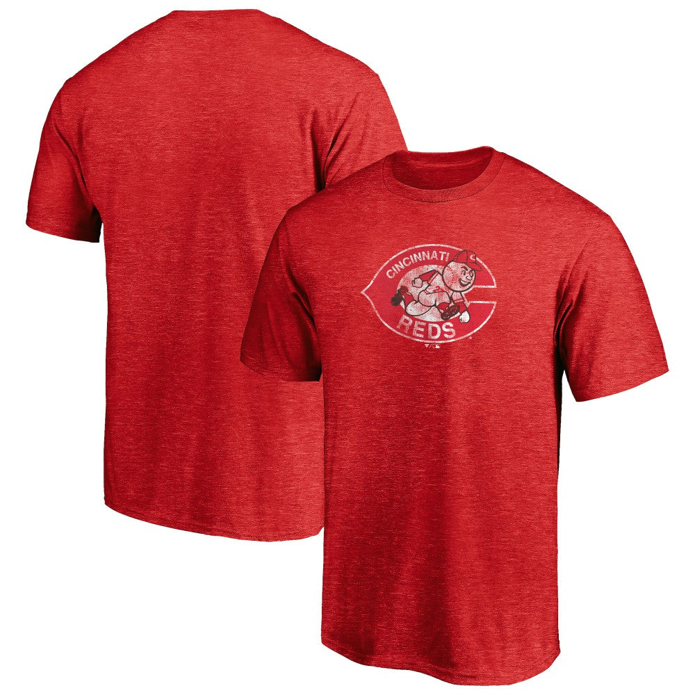 Cincinnati Reds Cooperstown Collection Throwback Logo Tri-Blend T-Shirt Online