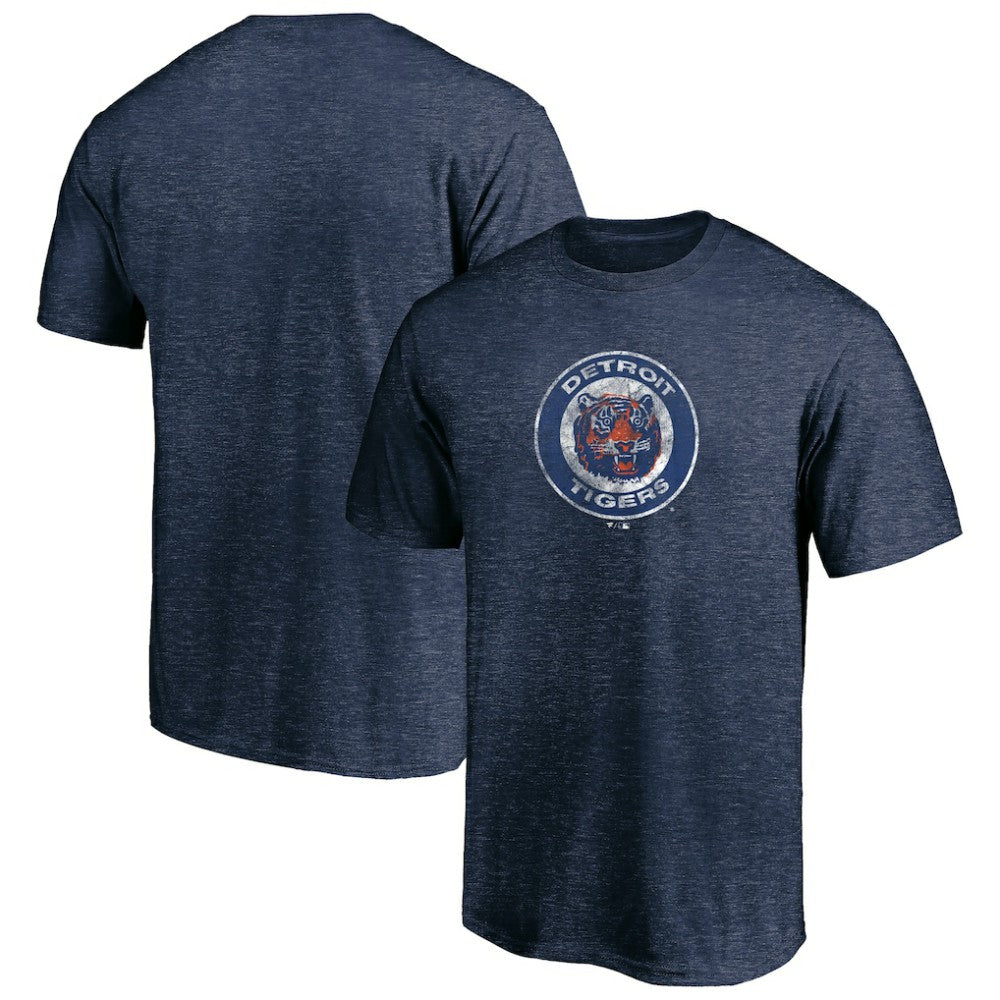 Detroit Tigers Cooperstown Collection Throwback Logo Tri-Blend T-Shirt Online