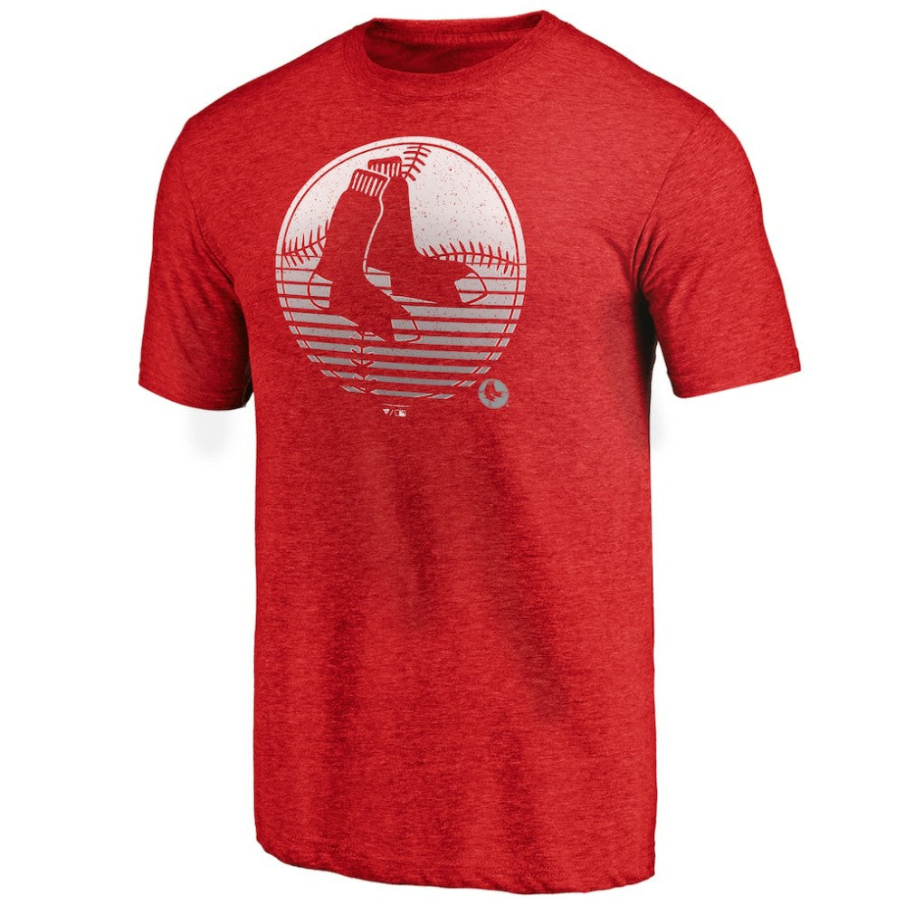 Boston Red Sox Cooperstown Collection Logo Tri-Blend T-Shirt Outlet