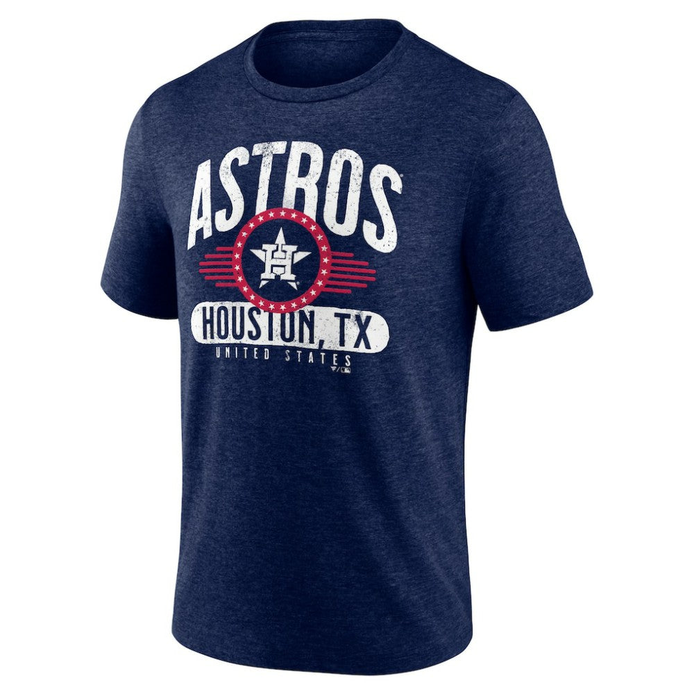 Houston Astros Badge of Honor Tri-Blend T-Shirt Discount