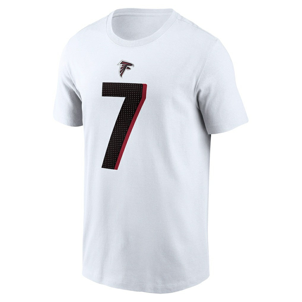 Bijan Robinson Atlanta Falcons Player Name & Number T-Shirt - White - Nike