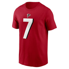 Bijan Robinson Atlanta Falcons Player Name & Number T-Shirt - Red - Nike