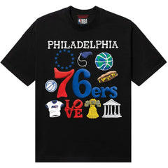 Philadelphia 76ers NBA x MARKET Unisex Claymation T-Shirt Black