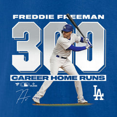 Freddie Freeman Los Angeles Dodgers Fanatics 300 Career Home Runs T-Shirt Sale