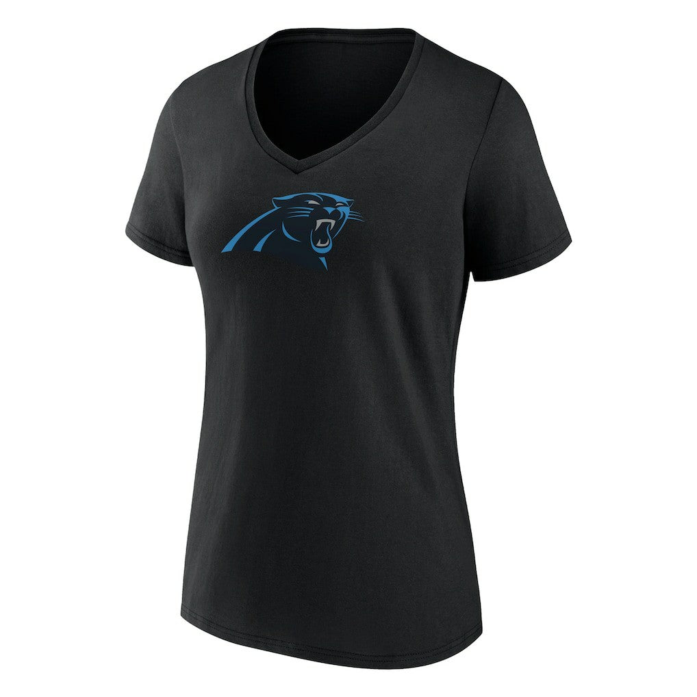 Bryce Young Carolina Panthers Women's Icon Name & Number V-Neck T-Shirt - Black - Fanatics
