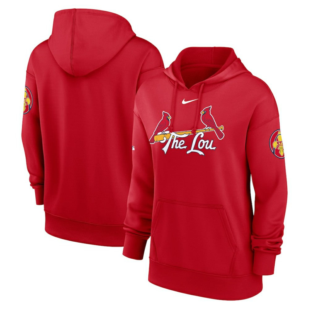 St. Louis Cardinals Nike Women's 2024 City Connect Authentic Collection Practice Performance Pullover Hoodie for sale