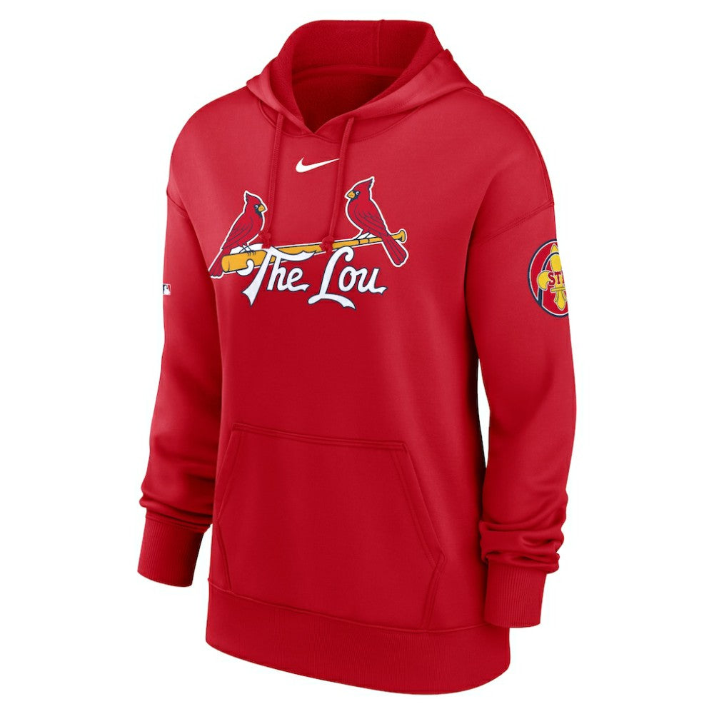 St. Louis Cardinals Nike Women's 2024 City Connect Authentic Collection Practice Performance Pullover Hoodie for sale