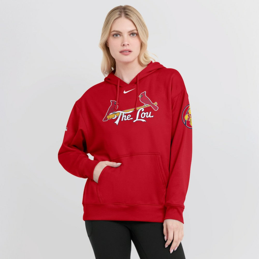 St. Louis Cardinals Nike Women's 2024 City Connect Authentic Collection Practice Performance Pullover Hoodie for sale