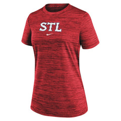 St. Louis Cardinals Nike Women's 2024 City Connect Authentic Collection Practice Velocity T-Shirt Near Me