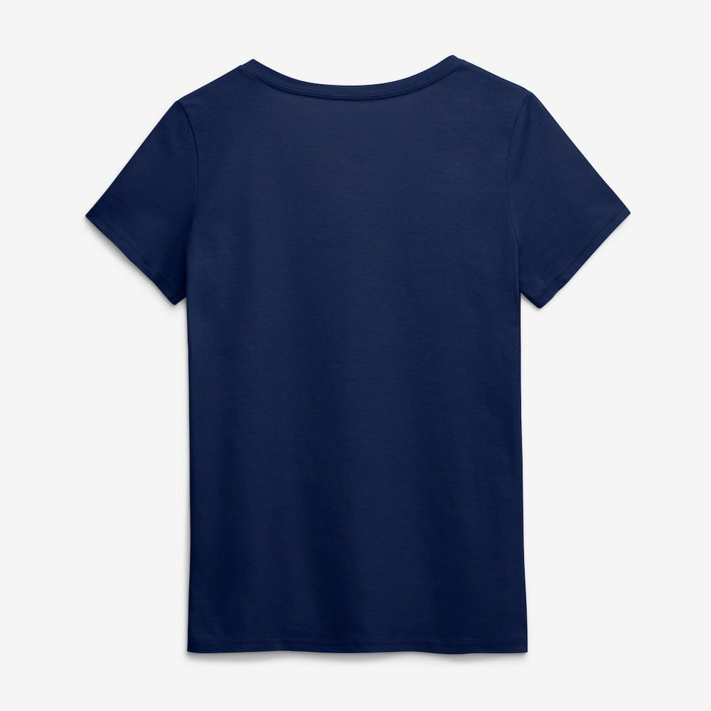 Seattle Seahawks Logo Athletic Women's Primary Logo V-Neck T-Shirt - College Navy - NFL