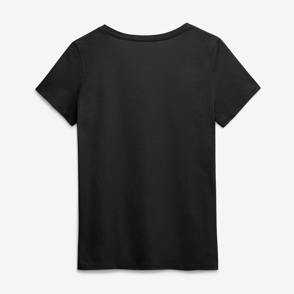 Philadelphia Eagles Logo Athletic Women's Primary Logo V-Neck T-Shirt - Black - NFL