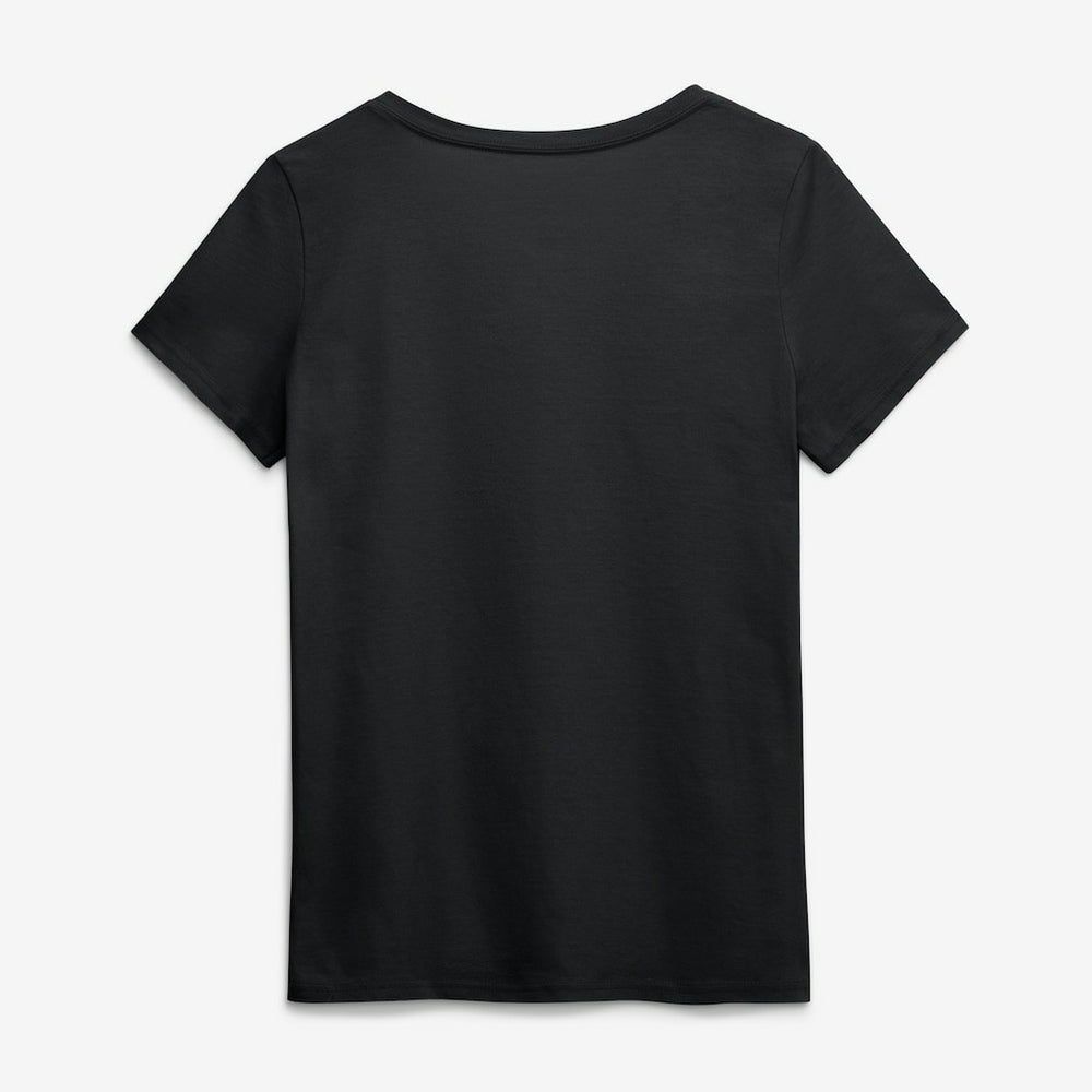 Philadelphia Eagles Logo Athletic Women's Primary Logo V-Neck T-Shirt - Black - NFL