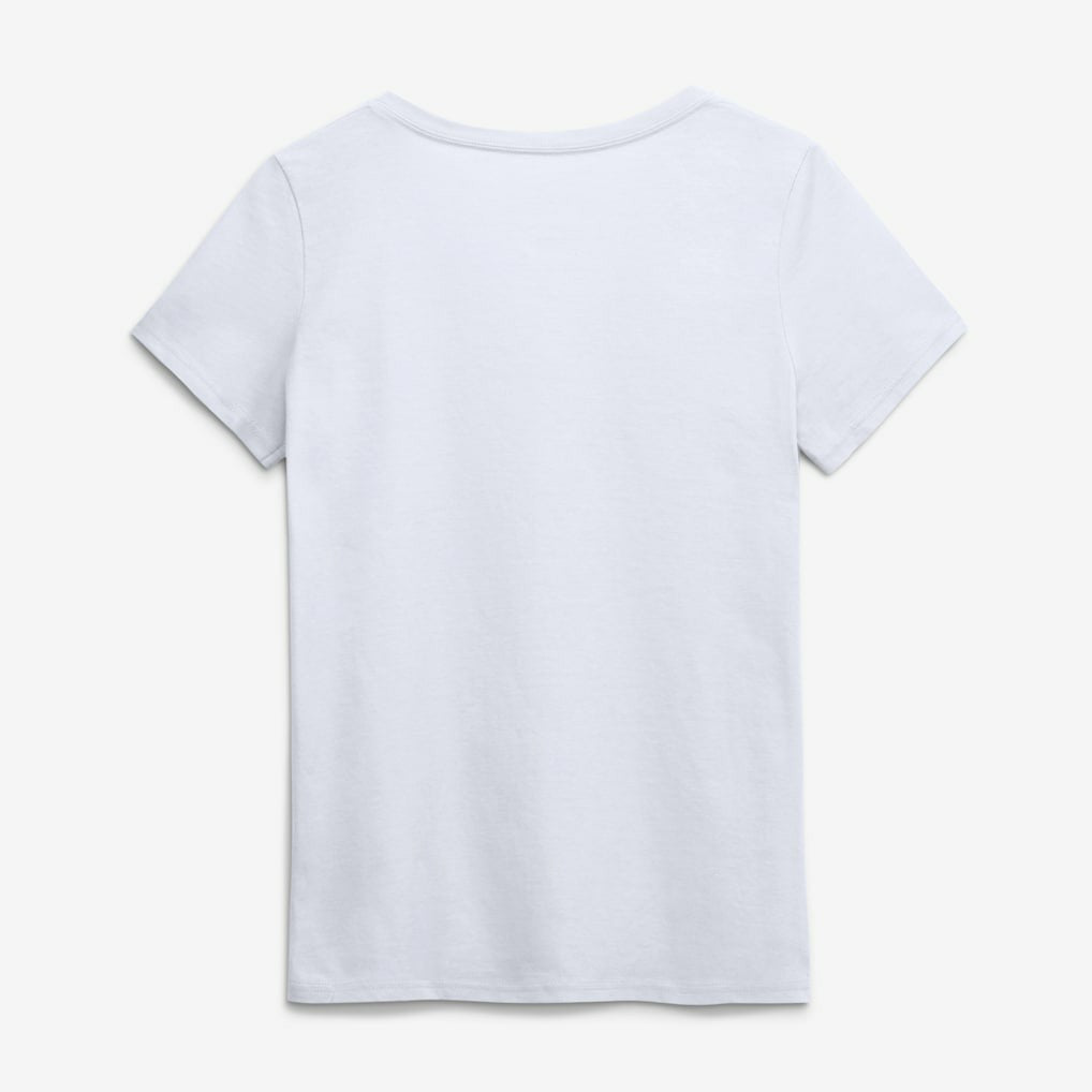Pittsburgh Steelers Logo Athletic Women's Primary Logo V-Neck T-Shirt - White - NFL