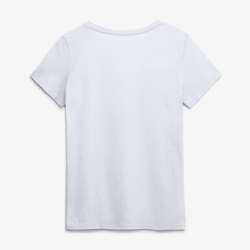 Los Angeles Chargers Logo Athletic Women's Primary Logo V-Neck T-Shirt - White - NFL
