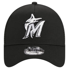 Miami Marlins New Era A-Frame 9FORTY Trucker Adjustable Hat for sale