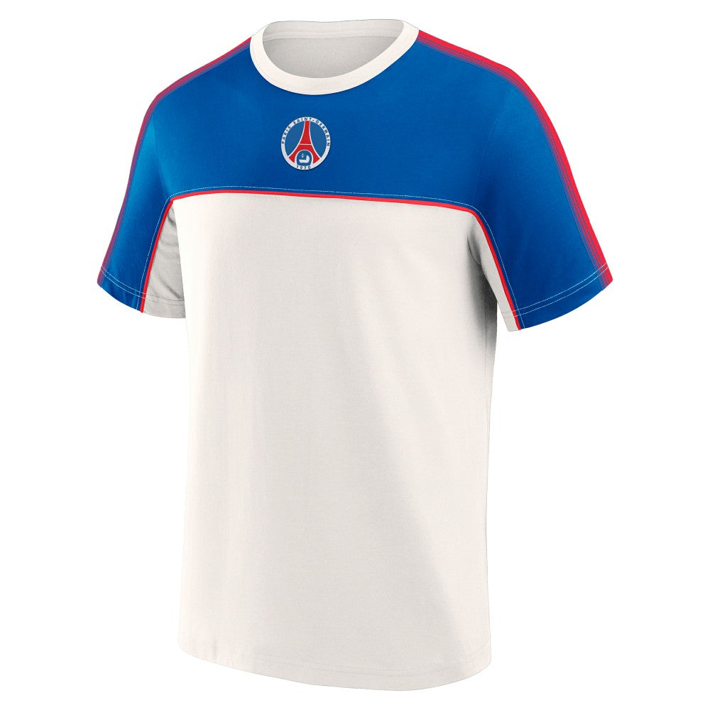 Fanatics - Paris Saint-Germain Retro T-Shirt - White/Blue