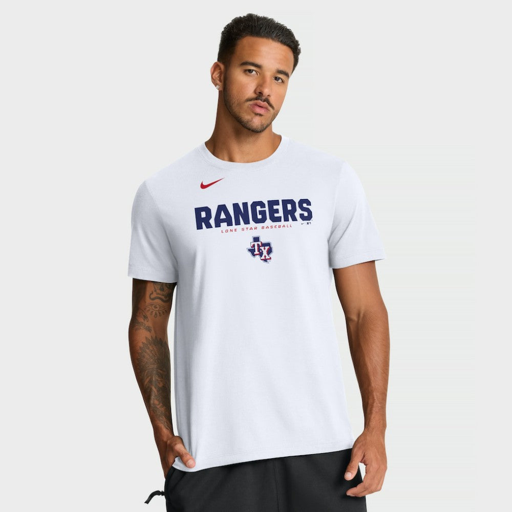 Texas Rangers Nike Bold Team Name T-Shirt Outlet