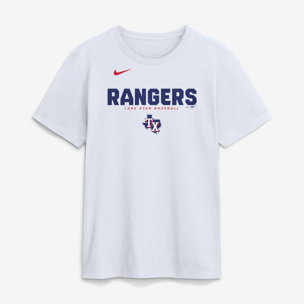 Texas Rangers Nike Bold Team Name T-Shirt Outlet