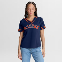 Houston Astros Fanatics Women's Diva Race Ahead Raglan V-Neck T-Shirt Outlet