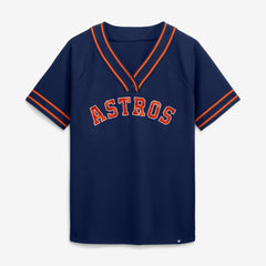 Houston Astros Fanatics Women's Diva Race Ahead Raglan V-Neck T-Shirt Outlet
