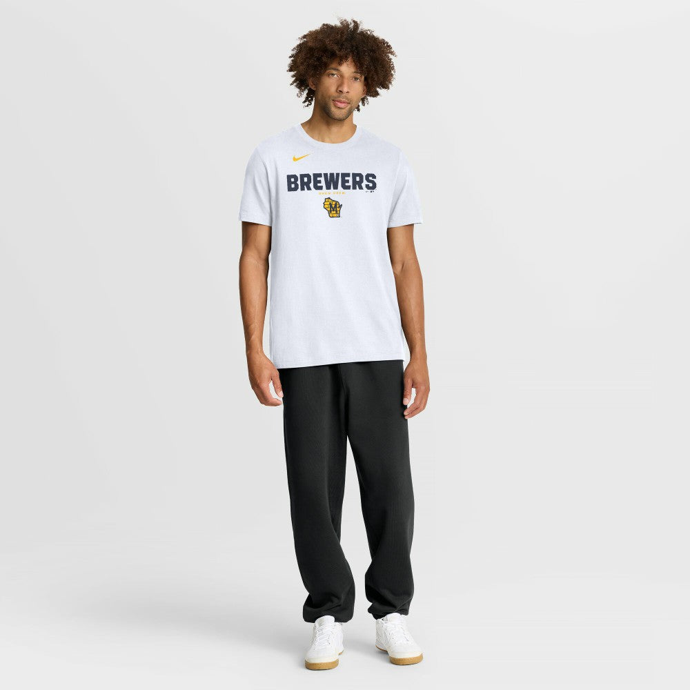 Milwaukee Brewers Nike Bold Team Name T-Shirt Sale